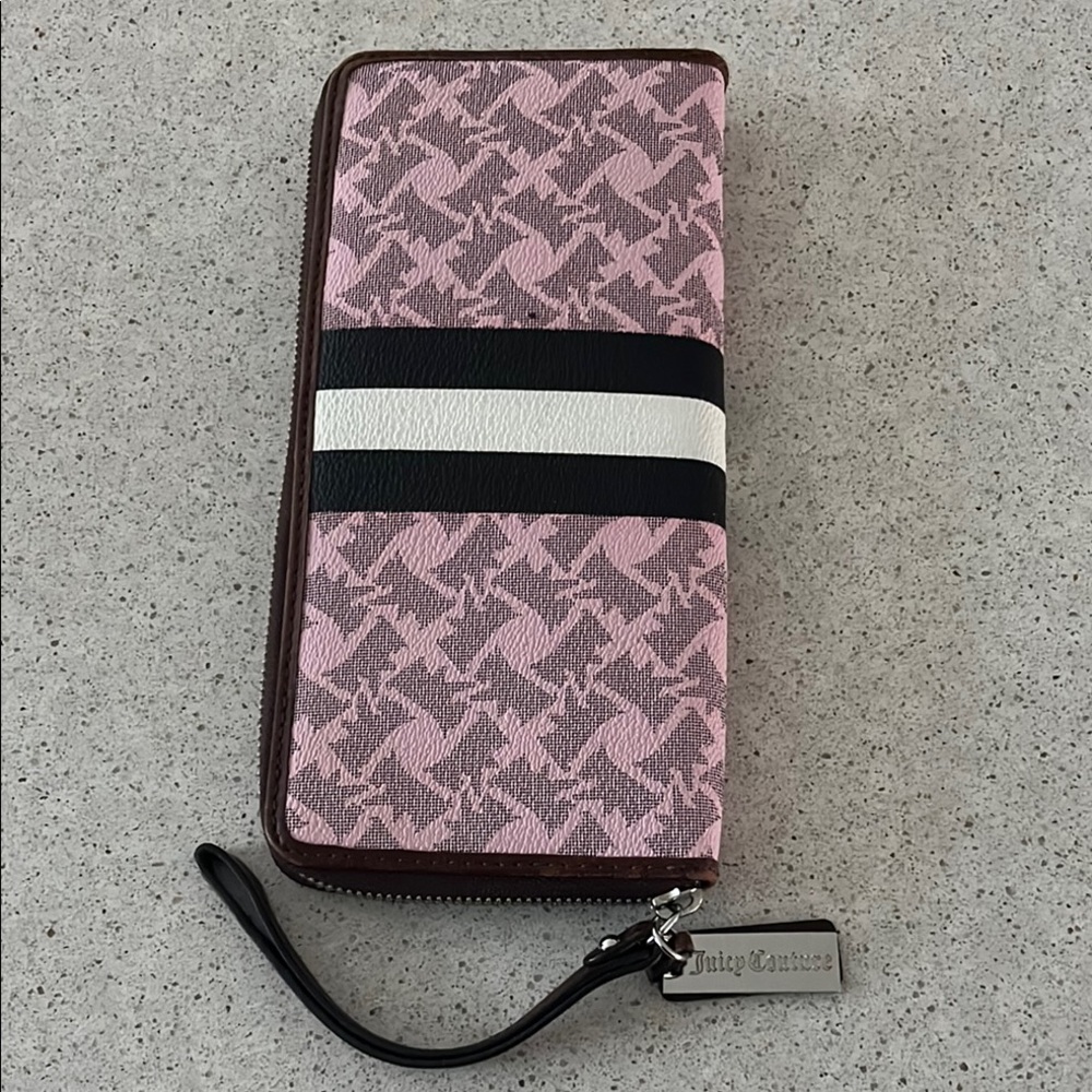 Juicy Couture Pink and Brown Wallet
